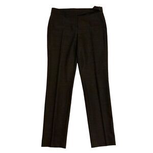Theory Black Straight Leg Lightweight Wool Blend Pants Size 2